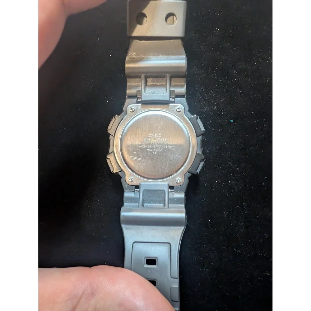 Casio Quartz Mens Watch Gray Digital Vibration Alarm 100M W-735H Illuminator